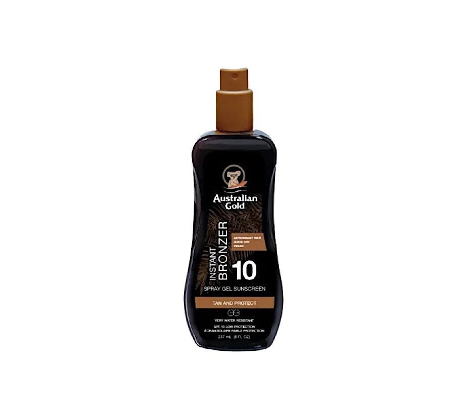 AUSTRALIAN GOLD SPF 10 SPRAY GEL WITH BRONZER