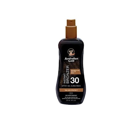 AUSTRALIAN GOLD SPF 30 SPRAY GEL WITH BRONZER